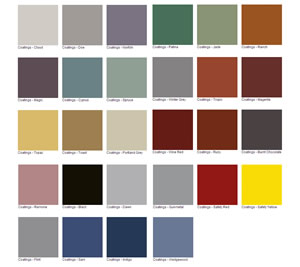 Water Based Epoxy Coating Colours